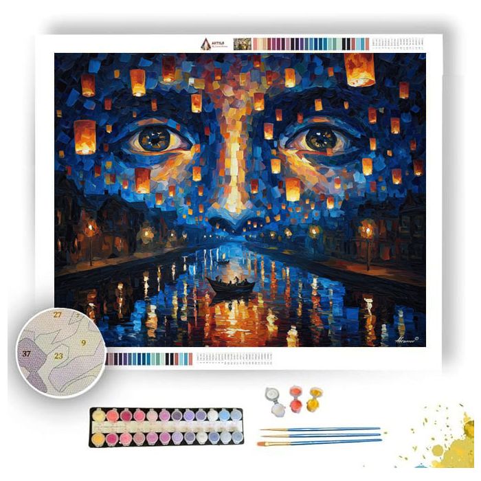 LANTERN FACE - Paint by Numbers Full Kit