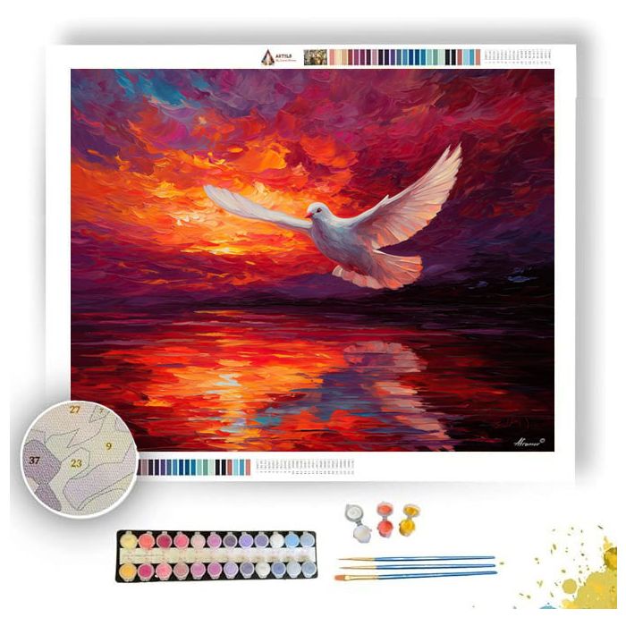 MIRROR DOVE - Paint by Numbers Full Kit