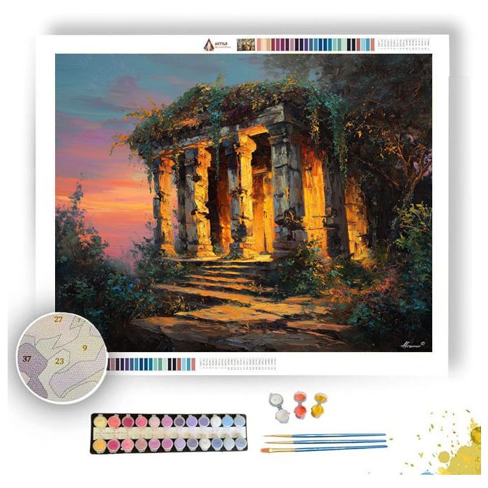 FORGOTTEN TEMPLE - Paint by Numbers Full Kit