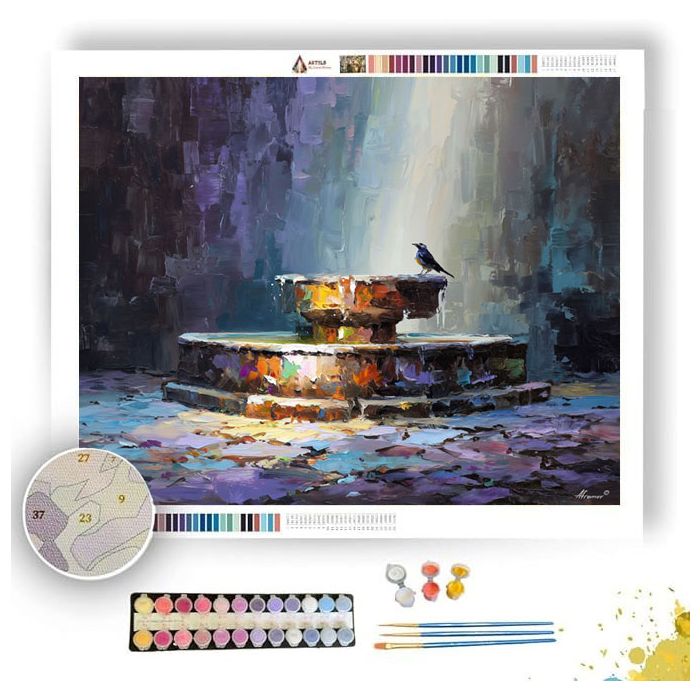 FORGOTTEN FOUNTAIN - Paint by Numbers Full Kit
