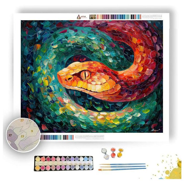 SURREAL SERPENT - Paint by Numbers Full Kit
