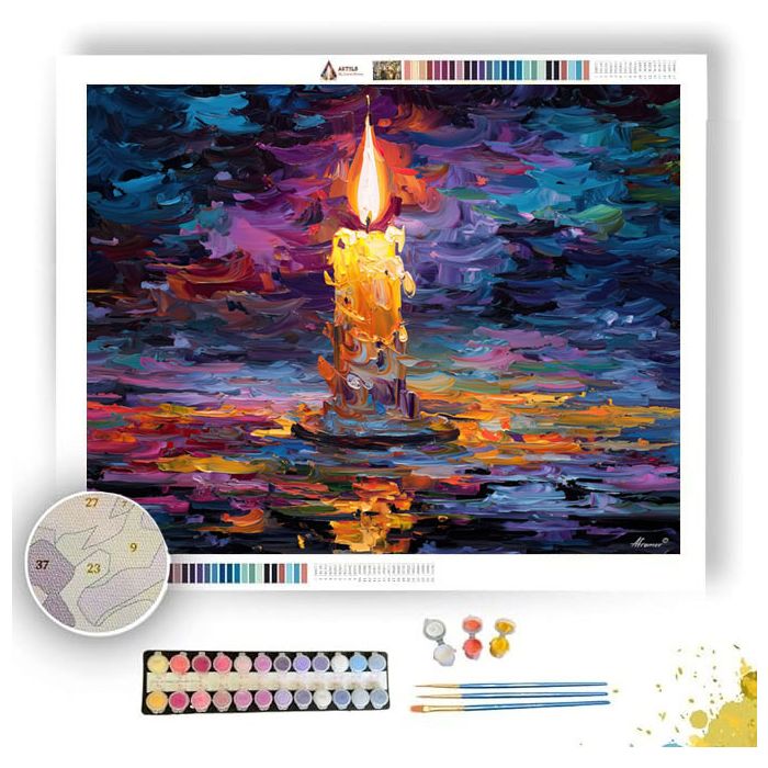 CHAOTIC CANDLE - Paint by Numbers Full Kit