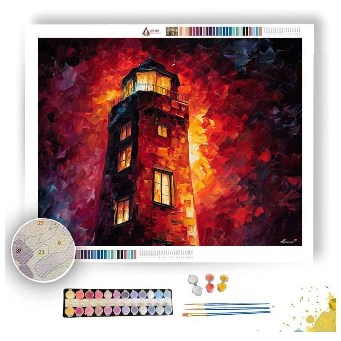 CRIMSON TOWER - Paint by Numbers Full Kit
