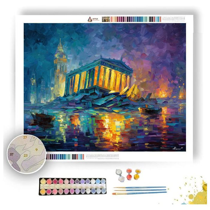 BROKEN TEMPLE - Paint by Numbers Full Kit
