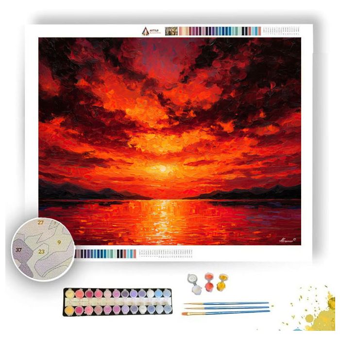 CRIMSON CROWN - Paint by Numbers Full Kit