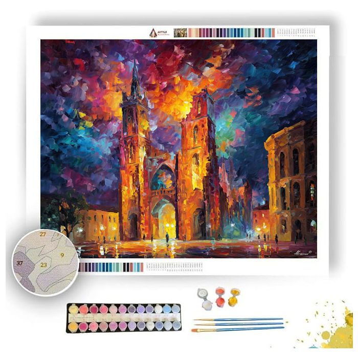 BROKEN CATHEDRAL - Paint by Numbers Full Kit
