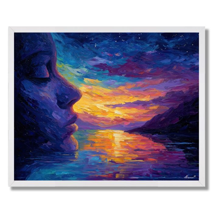 DREAMING STATUE - FRAMED