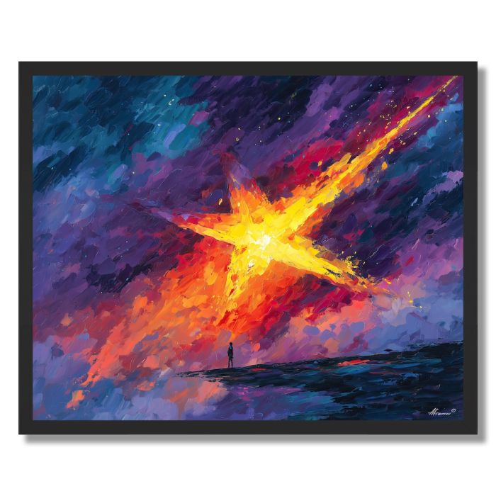 WOUNDED STAR - FRAMED