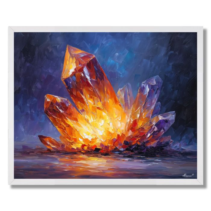 BURNING CRYSTAL - FRAMED
