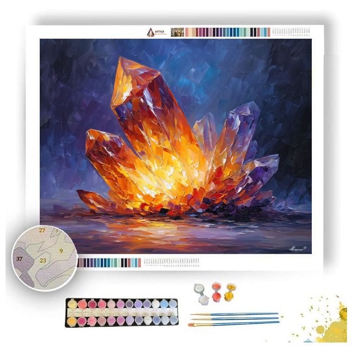 BURNING CRYSTAL - Paint by Numbers Full Kit