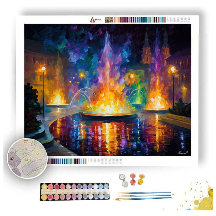 RADIANT FOUNTAIN - Paint by Numbers Full Kit