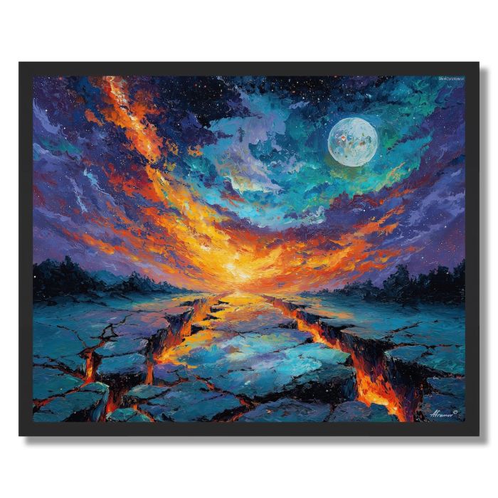 WOUNDED PLANET - FRAMED