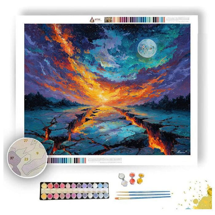 WOUNDED PLANET - Paint by Numbers Full Kit
