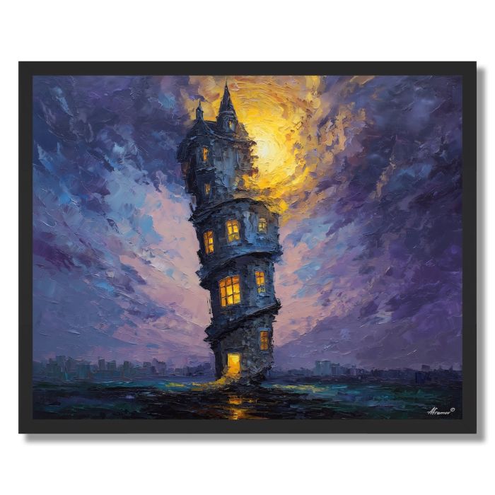 TWISTED TOWER - FRAMED