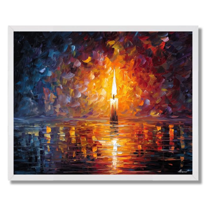 MELTED FLAME - FRAMED