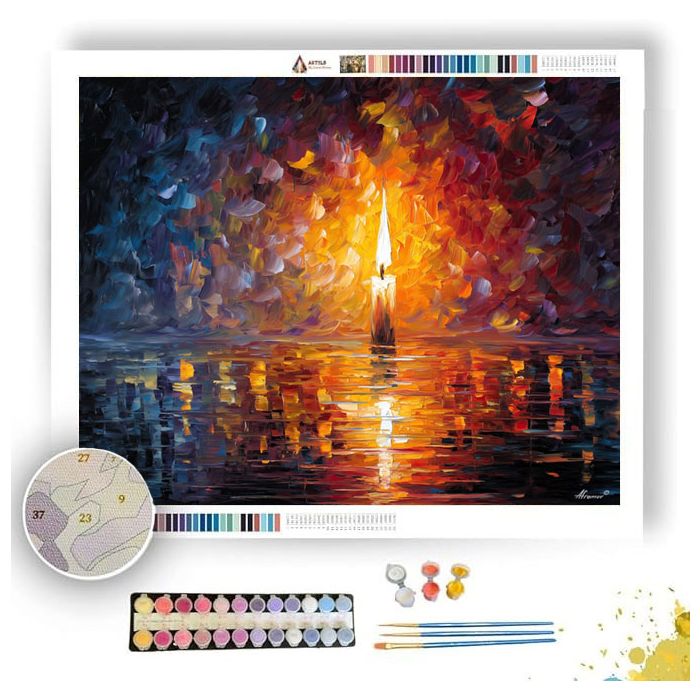 MELTED FLAME - Paint by Numbers Full Kit
