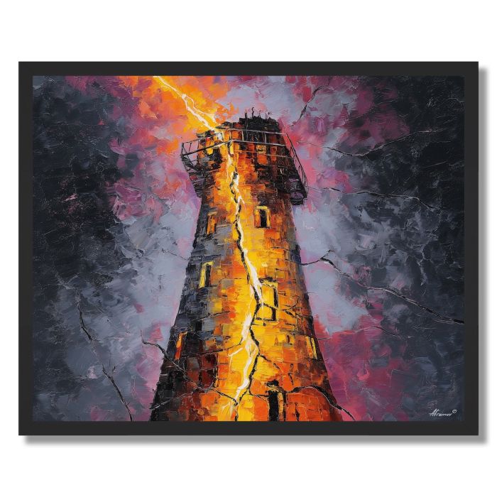 WOUNDED TOWER - FRAMED