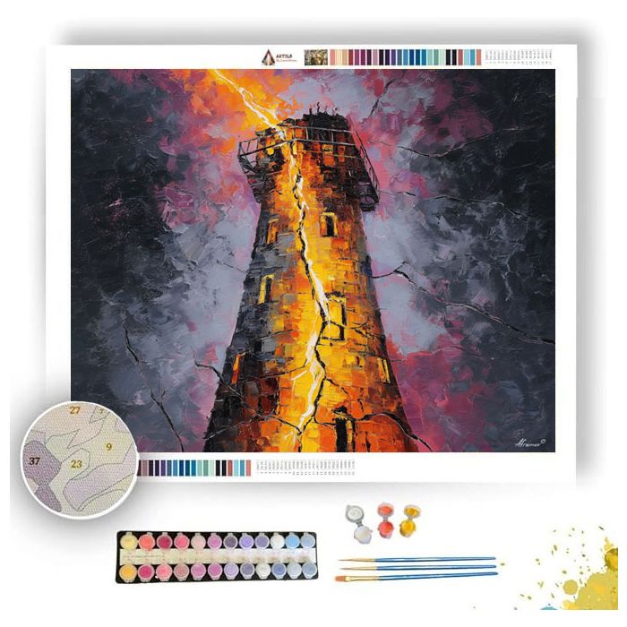 WOUNDED TOWER - Paint by Numbers Full Kit