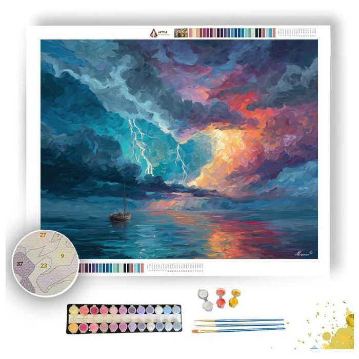 MELTED STORM - Paint by Numbers Full Kit