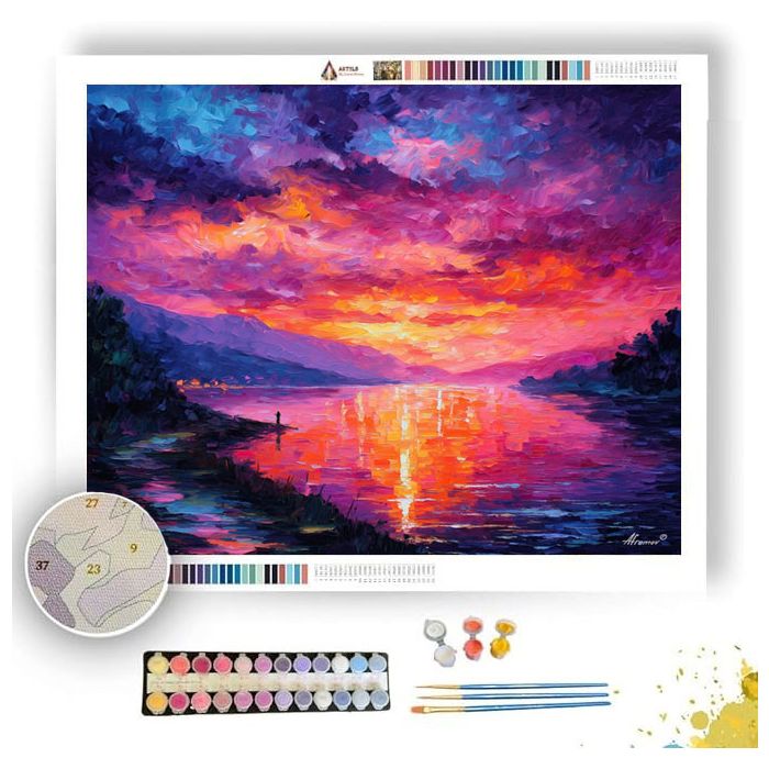 SUNRISE OVER COLORS - Paint by Numbers Full Kit