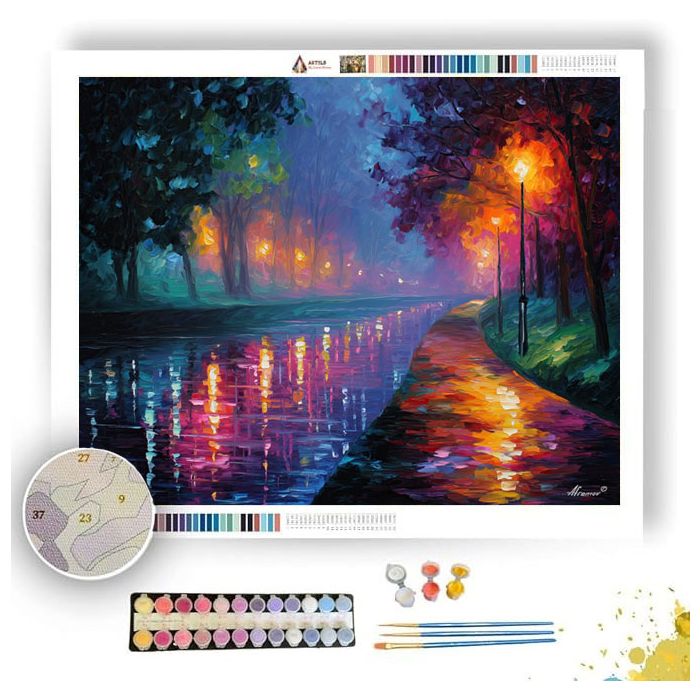 TWILIGHT RIVER PATH - Paint by Numbers Full Kit
