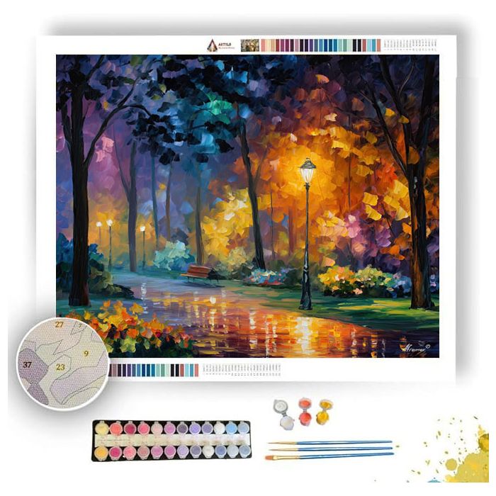 GOLDEN TWILIGHT PARK - Paint by Numbers Full Kit