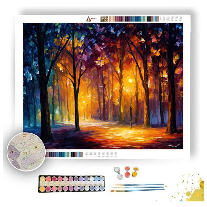 TWILIGHT FOREST GLOW - Paint by Numbers Full Kit