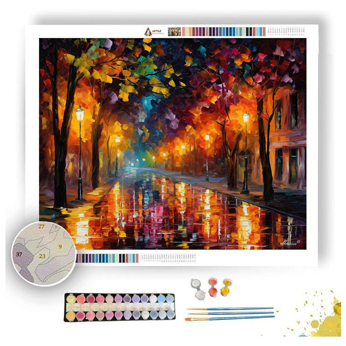 SHIMMERING AUTUMN WALK - Paint by Numbers Full Kit
