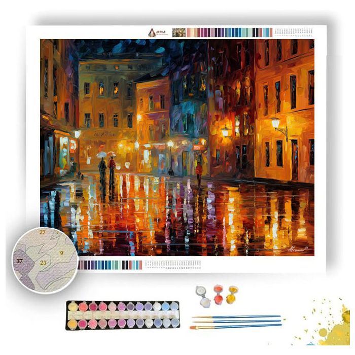 GOLDEN RAIN REFLECTIONS - Paint by Numbers Full Kit