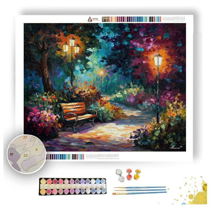 EVENING LIGHT GARDEN - Paint by Numbers Full Kit