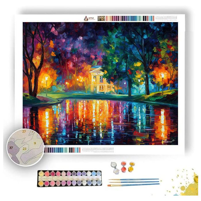 COLORFUL NIGHT GARDEN - Paint by Numbers Full Kit