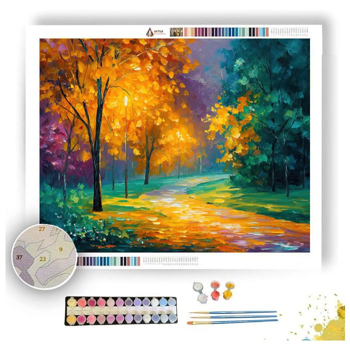 GOLDEN MEADOW PATHWAY - Paint by Numbers Full Kit