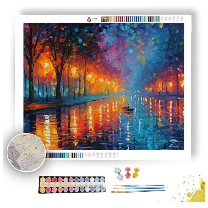 RAINBOW SKY REFLECTIONS - Paint by Numbers Full Kit