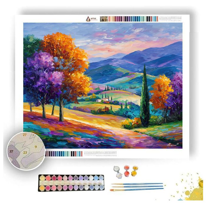HARMONY OF HILLS - Paint by Numbers Full Kit