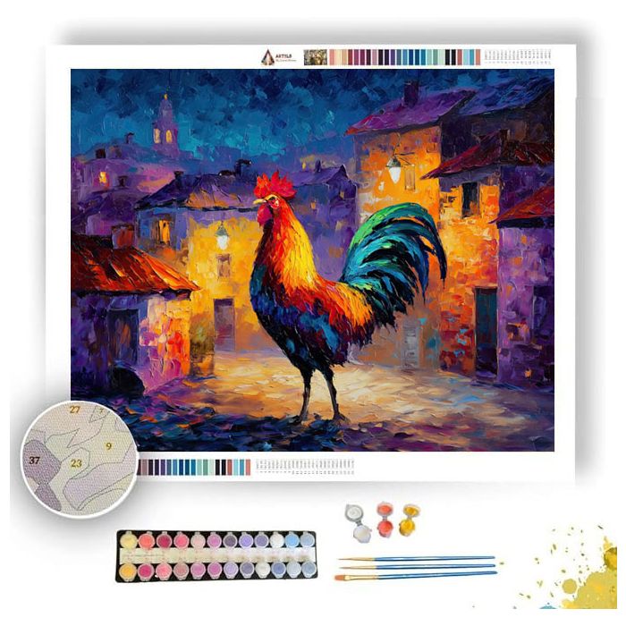 THE RED ROOSTER DREAM - Paint by Numbers Full Kit