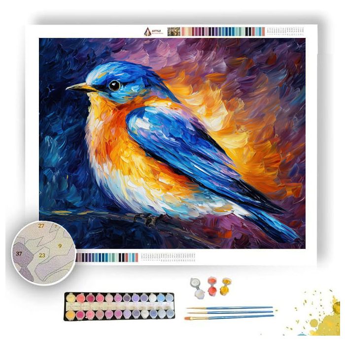 THE BLUE BIRD SERENADE - Paint by Numbers Full Kit