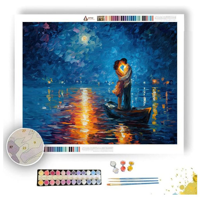 MOONLIGHT EMBRACE - Paint by Numbers Full Kit