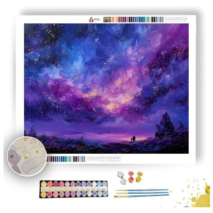 DREAMS IN PURPLE SKY - Paint by Numbers Full Kit