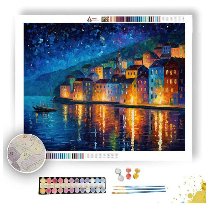 THE FLOATING VILLAGE - Paint by Numbers Full Kit