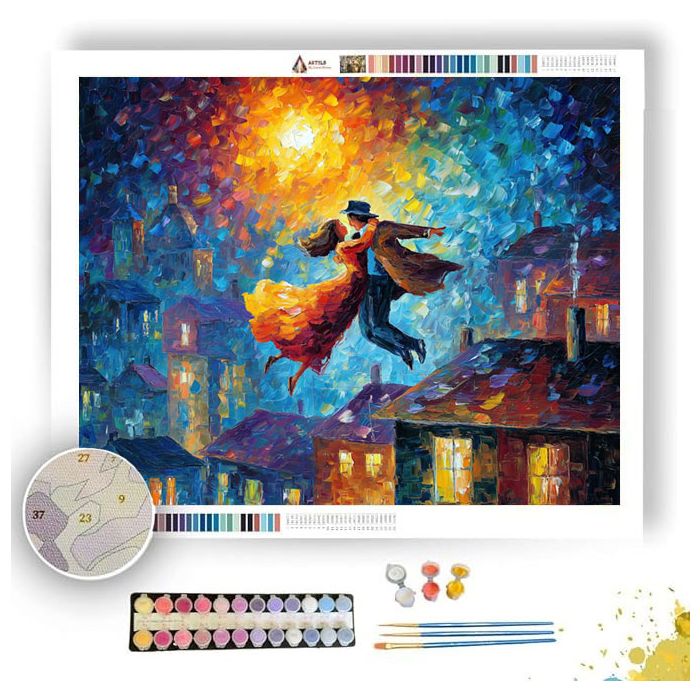 THE LOVERS IN FLIGHT - Paint by Numbers Full Kit