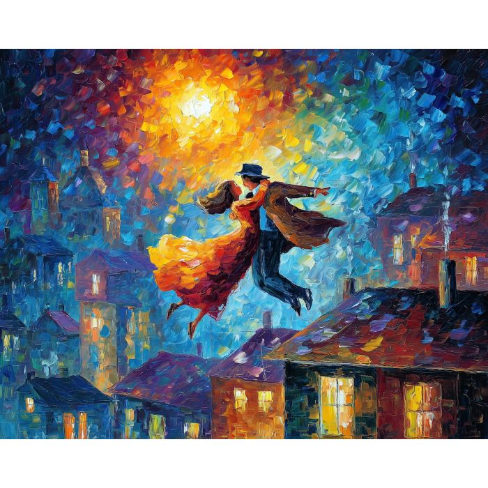 THE LOVERS IN FLIGHT