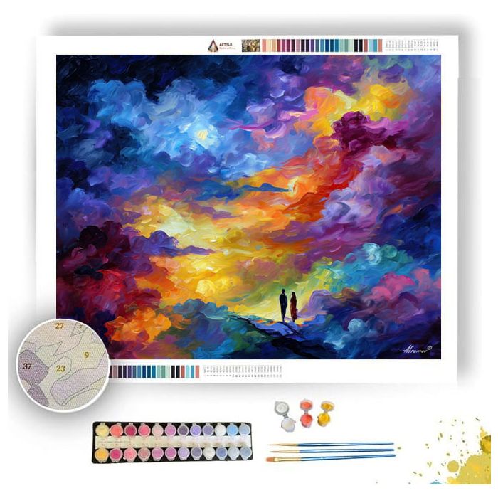 THE COLORFUL SKY SONG - Paint by Numbers Full Kit