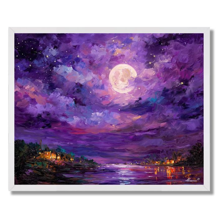 THE PURPLE MOON - FRAMED