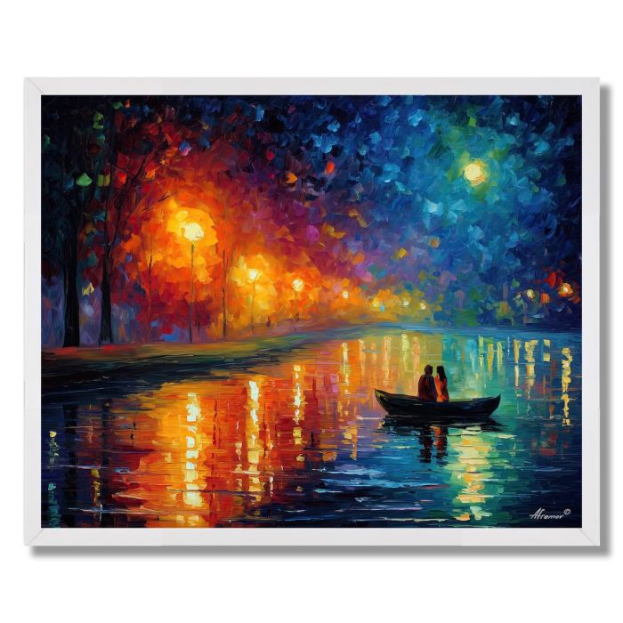 MOONLIGHT EMBRACE OF COLORS - FRAMED