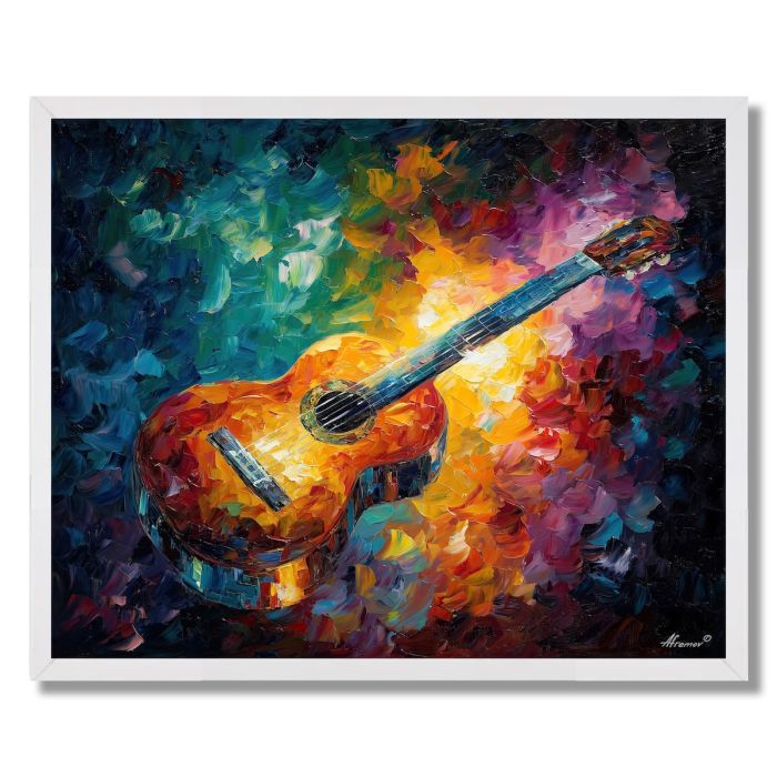 THE FLOATING GUITAR - FRAMED