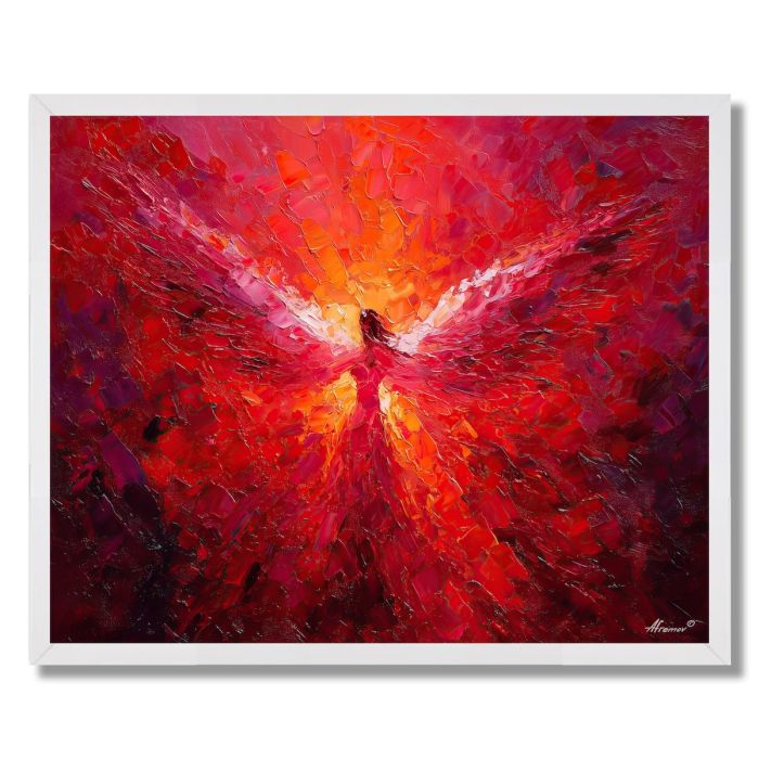 ANGEL IN RED - FRAMED