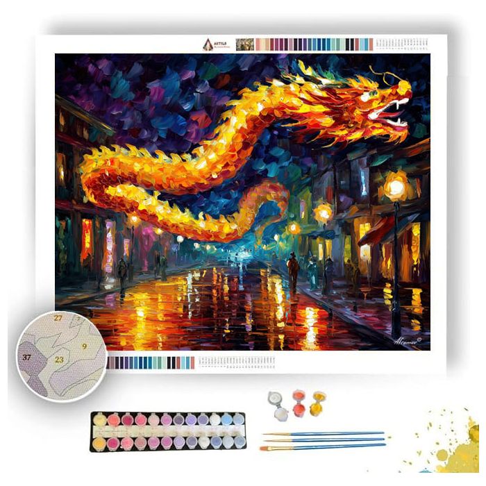 DRAGON LANTERN FESTIVAL - Paint by Numbers Full Kit