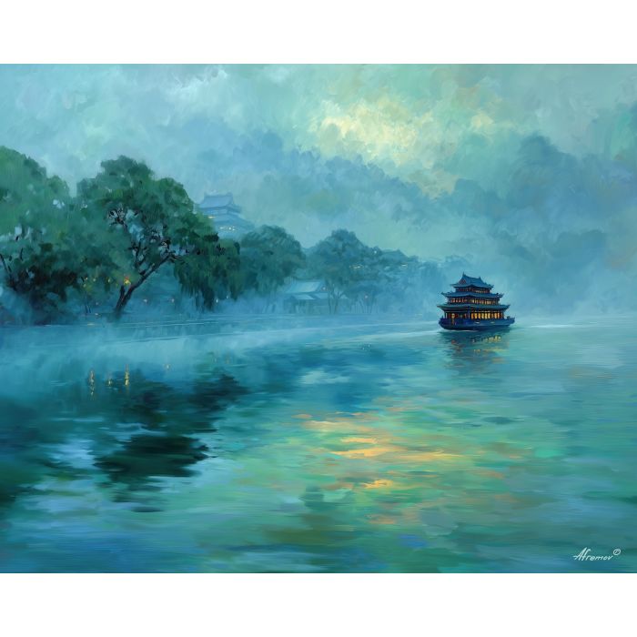 MIST OVER THE JADE LAKE
