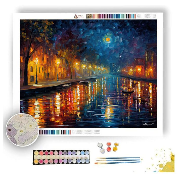 SILKEN RIVER AT NIGHT - Paint by Numbers Full Kit