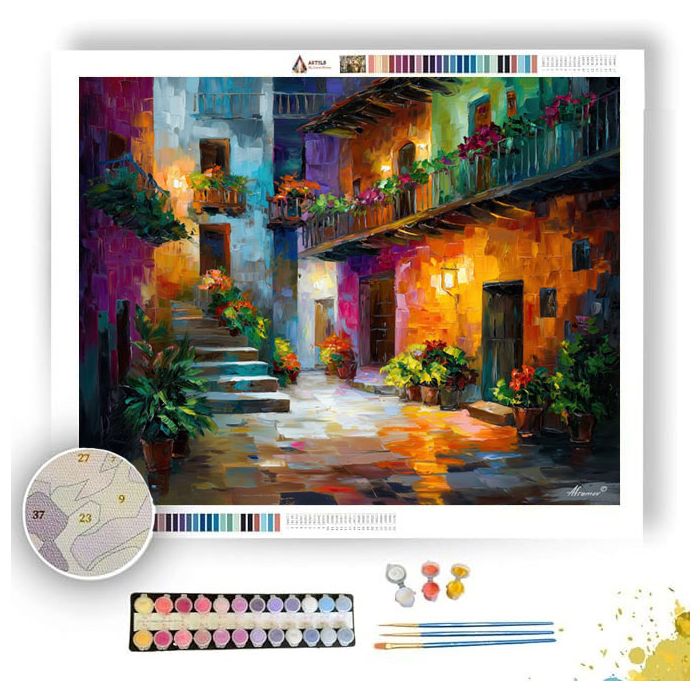 PALACE OF COLOR AND TIME - Paint by Numbers Full Kit